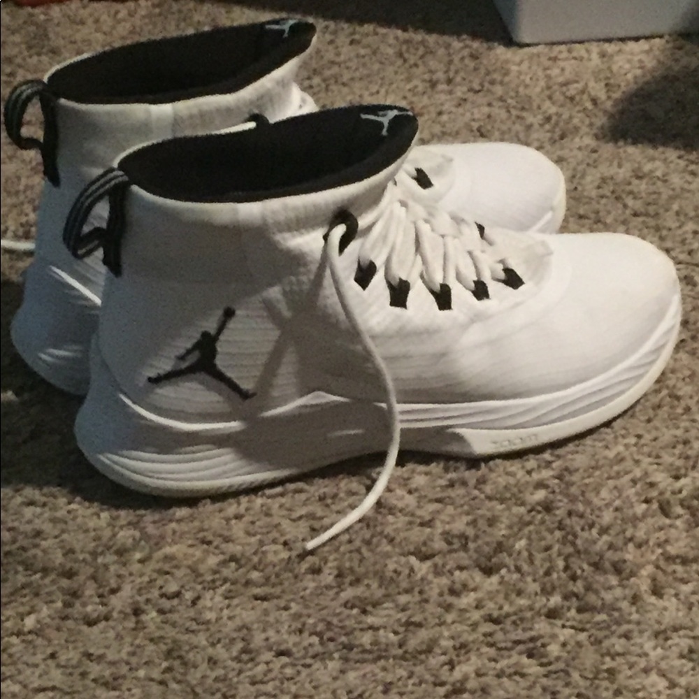 White Hightop Jordans
